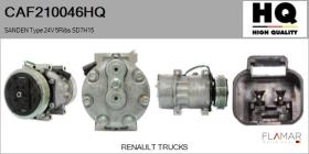 HQ CAF210046HQ - Compresor AIRE ACONDICIONADO