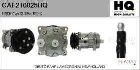 HQ CAF210025HQ - Compresor AIRE ACONDICIONADO