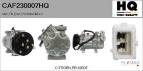 HQ CAF230007HQ - Compresor AIRE ACONDICIONADO