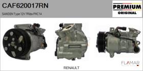 RENAULT NISSAN CAF620017RN - Compresor AIRE ACONDICIONADO