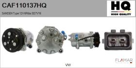HQ CAF110137HQ - Compresor AIRE ACONDICIONADO