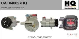 HQ CAF040027HQ - Compresor AIRE ACONDICIONADO