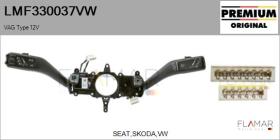 VW LMF330037VW - Conmutador Columna Dirección VAG