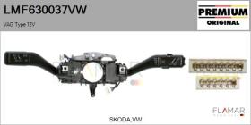 VW LMF630037VW - Conmutador Columna Dirección VAG