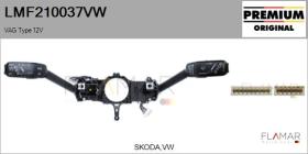 VW LMF210037VW - Conmutador Columna Dirección VAG