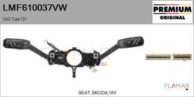 VW LMF610037VW - Conmutador Columna Dirección VAG