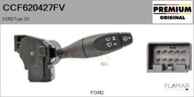 FORD-VOLVO-SAAB CCF620427FV - Conmutador Limpiaparabrisas FORD