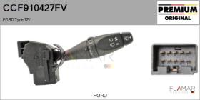 FORD-VOLVO-SAAB CCF910427FV - Conmutador Limpiaparabrisas FORD