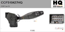 HQ CCF510427HQ - Conmutador Limpiaparabrisas FORD