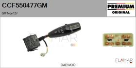 GM CCF550477GM - Conmutador Limpiaparabrisas GM