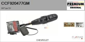 GM CCF920477GM - Conmutador Limpiaparabrisas GM