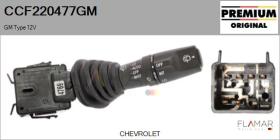 GM CCF220477GM - Conmutador Limpiaparabrisas GM