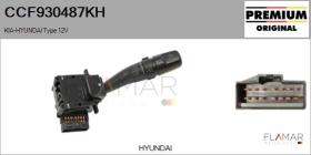 HYUNDAI-KIA CCF930487KH - Conmutador Limpiaparabrisas HYUNDAI