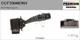 HYUNDAI-KIA CCF330487KH - Conmutador Limpiaparabrisas HYUNDAI/KIA