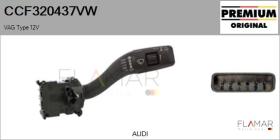 VW CCF320437VW - Conmutador Limpiaparabrisas VAG
