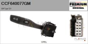 GM CCF640077GM - Conmutador Luces OPEL