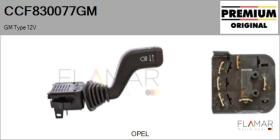 GM CCF830077GM - Conmutador Luces OPEL