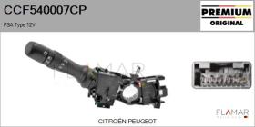 PSA CCF540007CP - Conmutador Luces PSA
