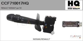 HQ CCF710017HQ - Conmutador Luces RENAULT