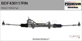RENAULT NISSAN BDF430117RN - CREMALL. NUEVO ORIG. RENAULT Type