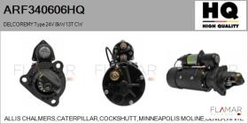 HQ ARF340606HQ - DELCOREMY Type 24V 8,00kW 13T CW