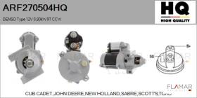 HQ ARF270504HQ - DENSO Type 12V 0,80kW 9T CCW