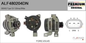 DENSO ALF480204DN - DENSO Type 12V 120Amp PFR5