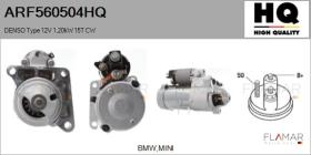 HQ ARF560504HQ - DENSO Type 12V 1,20kW 15T CW