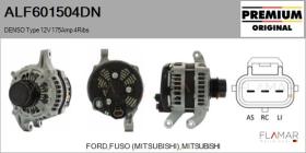 DENSO ALF601504DN - DENSO Type 12V 175Amp PFR4