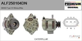DENSO ALF250104DN - DENSO Type 12V 90Amp 2Ribs