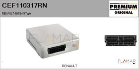 RENAULT NISSAN CEF110317RN - ECU NUEVO ORIG. RENAULT Type