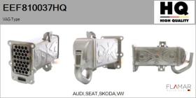 VW EEF810037HQ - Elemento enfriador,reciclaje gases escape