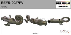 FORD-VOLVO-SAAB EEF510027FV - Elemento enfriador,reciclaje gases escape