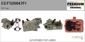 FIAT EEF520047FI - Elemento enfriador,reciclaje gases escape