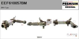 BMW-MINI EEF610057BM - Elemento enfriador,reciclaje gases escape