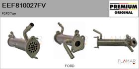 FORD-VOLVO-SAAB EEF810027FV - Elemento enfriador,reciclaje gases escape