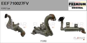 FORD-VOLVO-SAAB EEF710027FV - Elemento enfriador,reciclaje gases escape