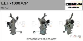 PSA EEF710007CP - Elemento enfriador,reciclaje gases escape