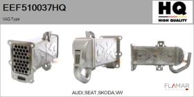 HQ EEF510037HQ - Elemento enfriador,reciclaje gases escape