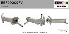 FORD-VOLVO-SAAB EEF920027FV - Elemento enfriador,reciclaje gases escape