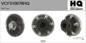 HQ VCF510076HQ - Embrague ventilador