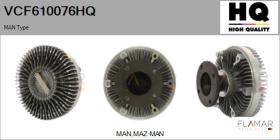 HQ VCF610076HQ - Embrague ventilador