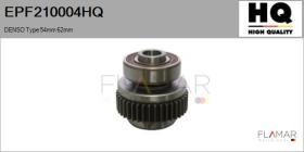 HQ EPF210004HQ - Engranaje de rueda libre, arrancador DENSO Type 54mm 62mm