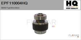 HQ EPF110004HQ - Engranaje de rueda libre, arrancador DENSO Type 54mm 64mm