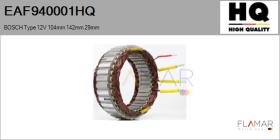 HQ EAF940001HQ - ESTATOR NUEVO BOSCH Type 12V 104,00mm 142,00mm 29,00mm