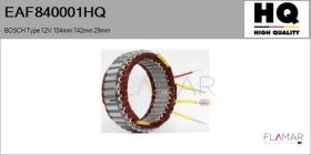HQ EAF840001HQ - ESTATOR NUEVO BOSCH Type 12V 104,00mm 142,00mm 29,00mm