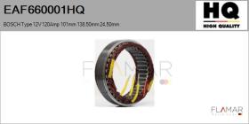 HQ EAF660001HQ - ESTATOR NUEVO BOSCH Type 12V 120Amp 101,00mm 138,50mm 24,50m