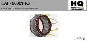 HQ EAF460001HQ - ESTATOR NUEVO BOSCH Type 12V 80Amp 94,00mm 128,00mm 33,50mm