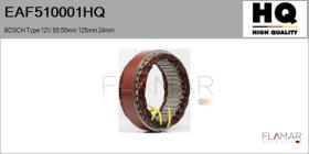 HQ EAF510001HQ - ESTATOR NUEVO BOSCH Type 12V 89,50mm 125,00mm 24,00mm
