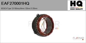 HQ EAF270001HQ - ESTATOR NUEVO BOSCH Type 12V 90Amp 94,00mm 125,00mm 31,50mm